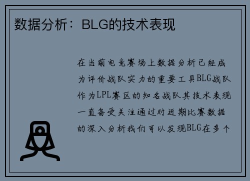 数据分析：BLG的技术表现
